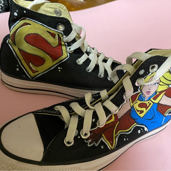 Converse Superhero High-Top Sneakers - Black and Multicolor - Picture 2 of 7